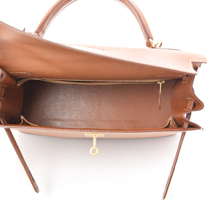Hermes Courchevel Kelly Sellier 32 Gold 14 of 41