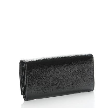 Saint Laurent Textured Patent Belle De Jour Wallet Black 3 of 8