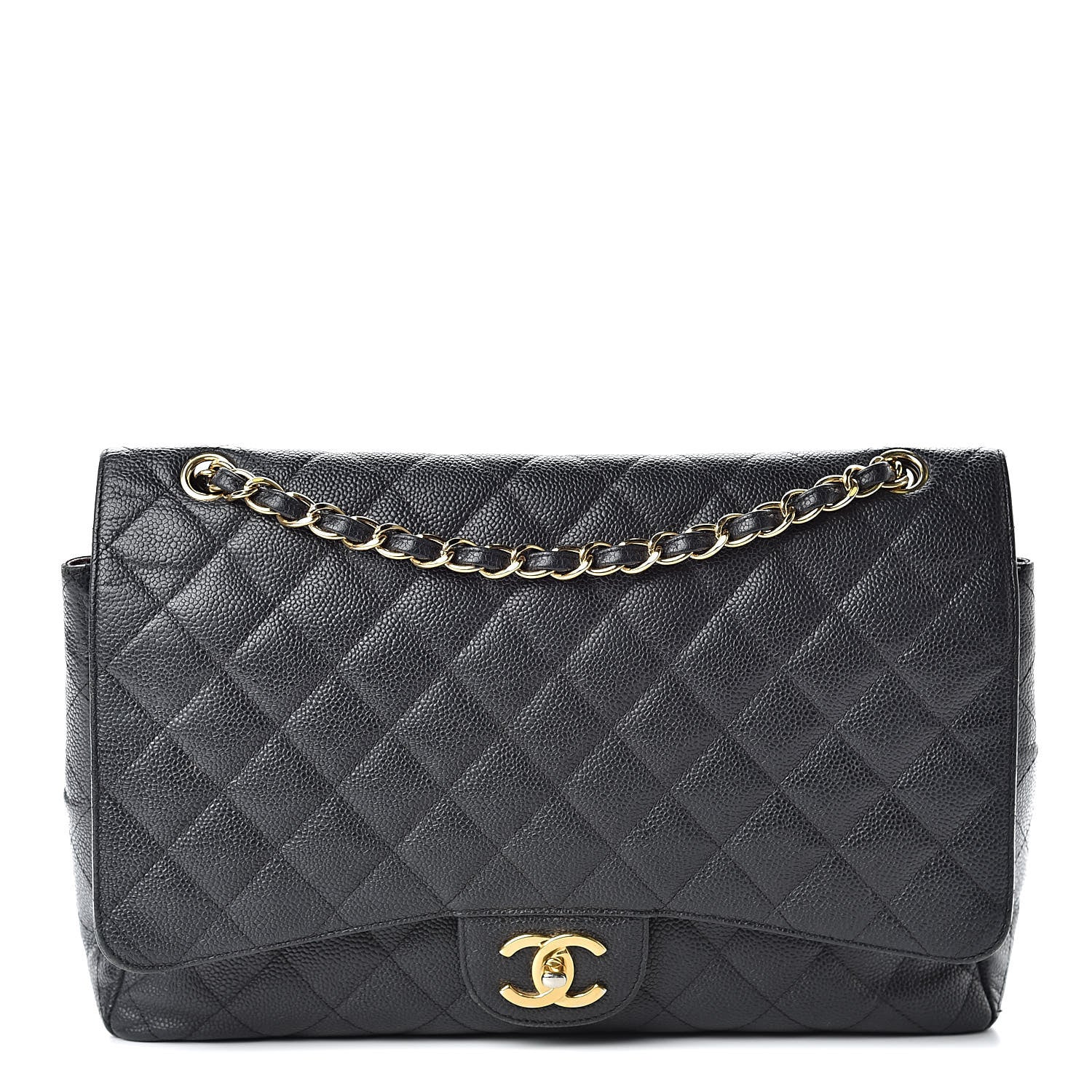 Chanel Caviar Quilted Maxi Double Flap Black 1 of 23