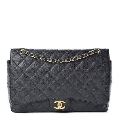 Chanel Caviar Quilted Maxi Double Flap Black 1 of 23