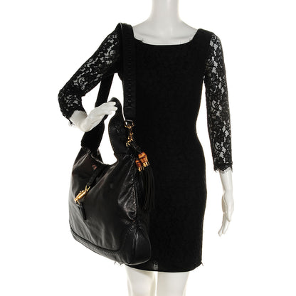 Gucci Calfskin Large New Jackie Hobo Black 2 of 9