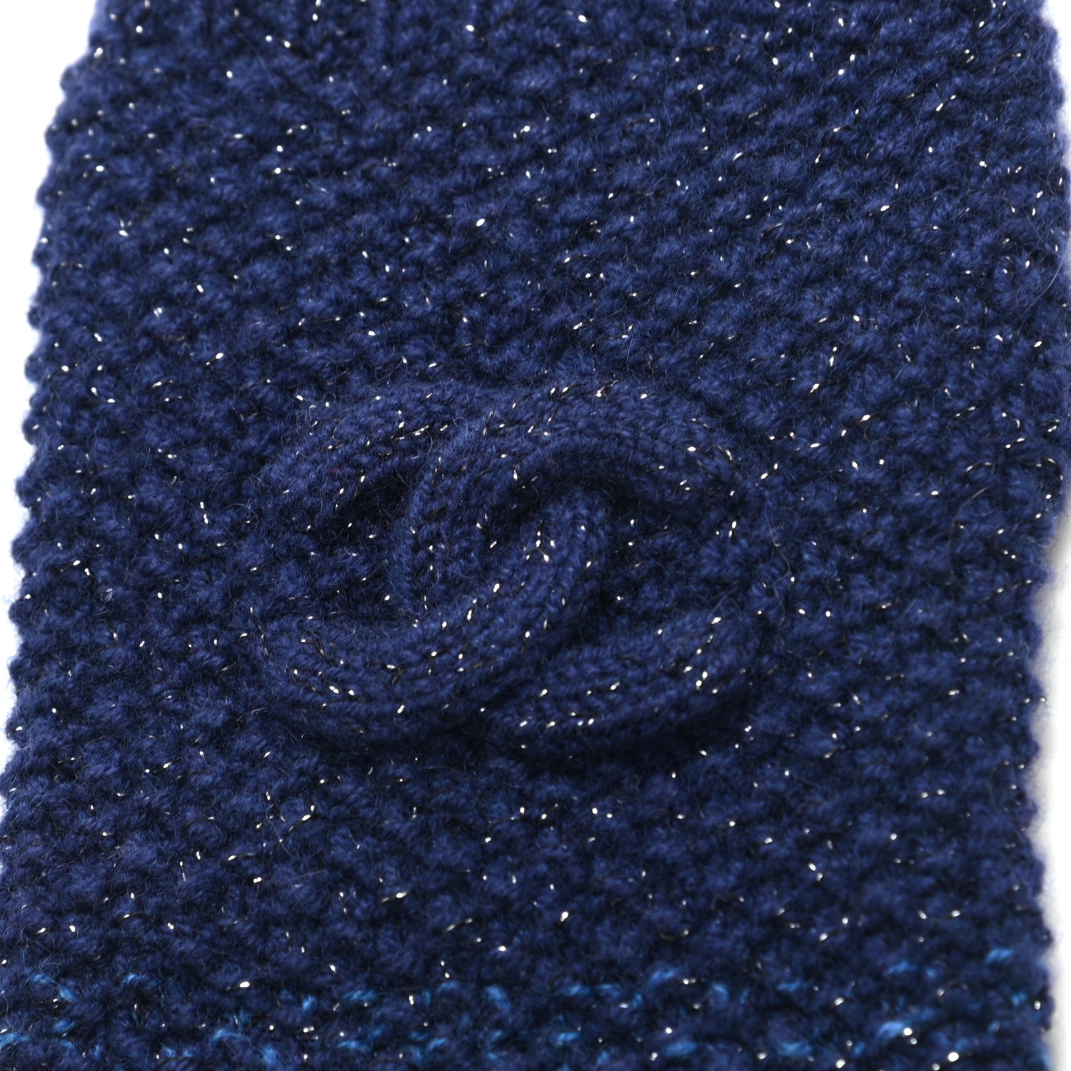 Chanel Wool CC Fingerless Gloves Multicolor 3 of 7