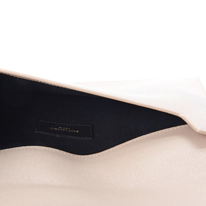 Saint Laurent Grain De Poudre Uptown Pouch Dark Beige 4 of 9
