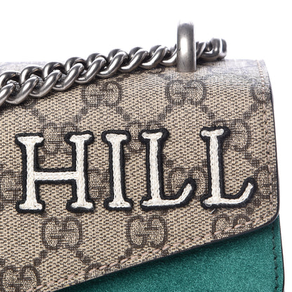 Gucci GG Supreme Monogram Willow Hill Embroidered Small Dionysus Shoulder Bag Emerald 16 of 16