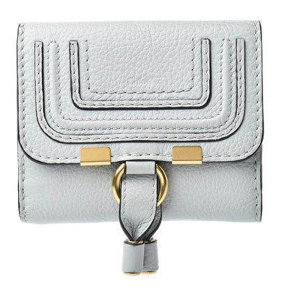 Chloe Grained Calfskin Marcie Square Wallet Atoll Blue 1 of 9