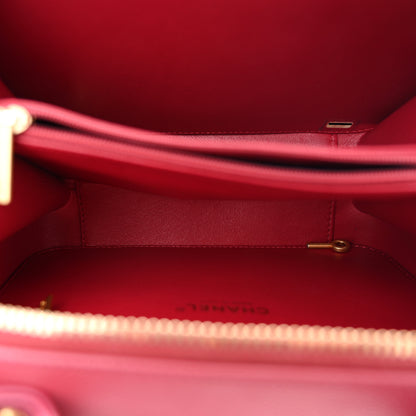 Chanel Caviar Quilted Medium CC Filigree Vanity Case Burgundy 5 of 11