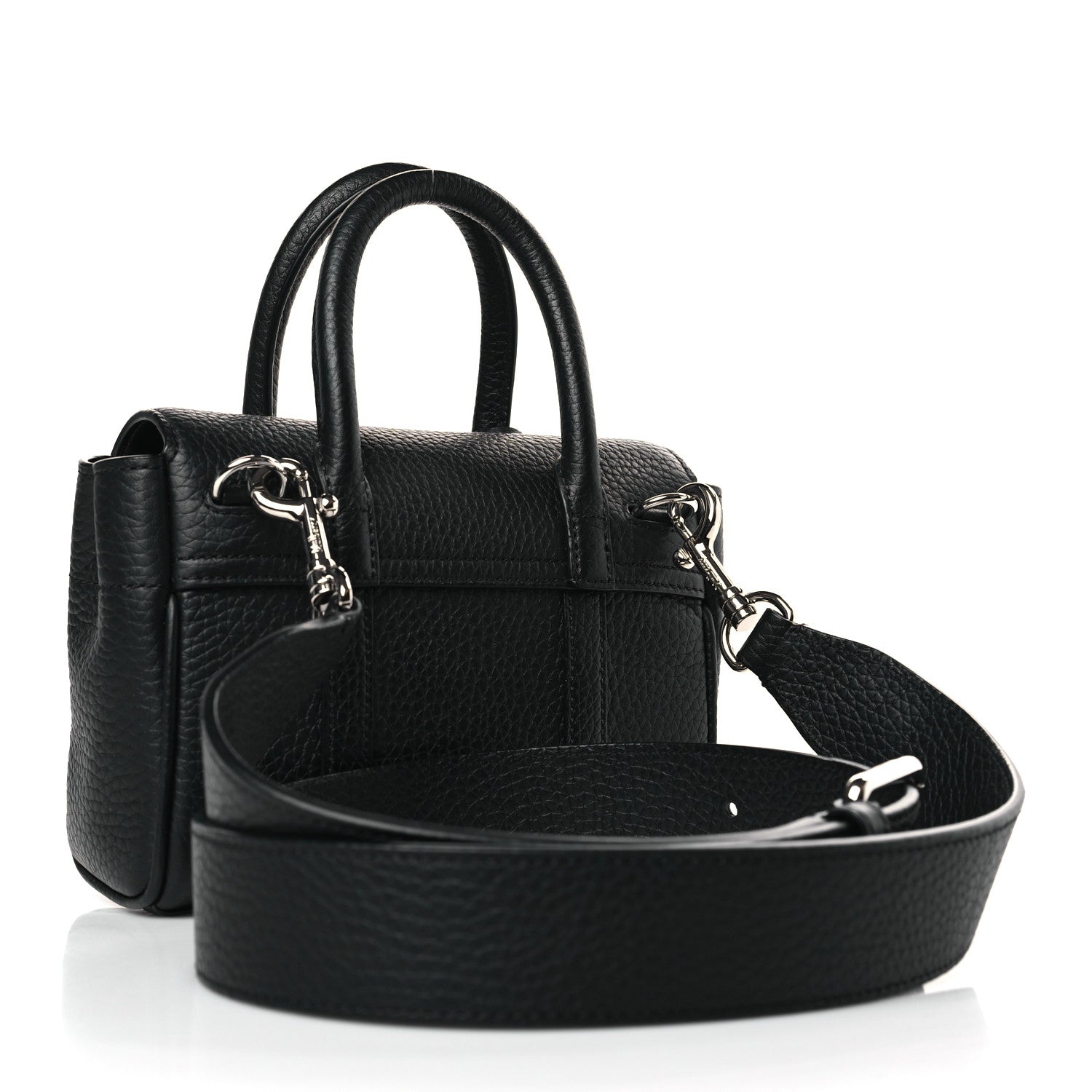Mulberry Small Classic Grain Mini Bayswater Black 3 of 8