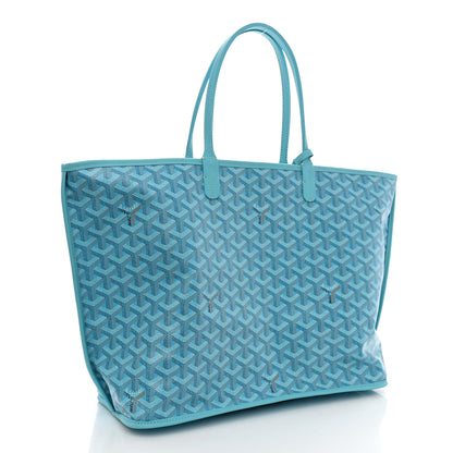 Goyard Goyardine Embroidered Seahorse Reversible Anjou PM Turquoise 4 of 16