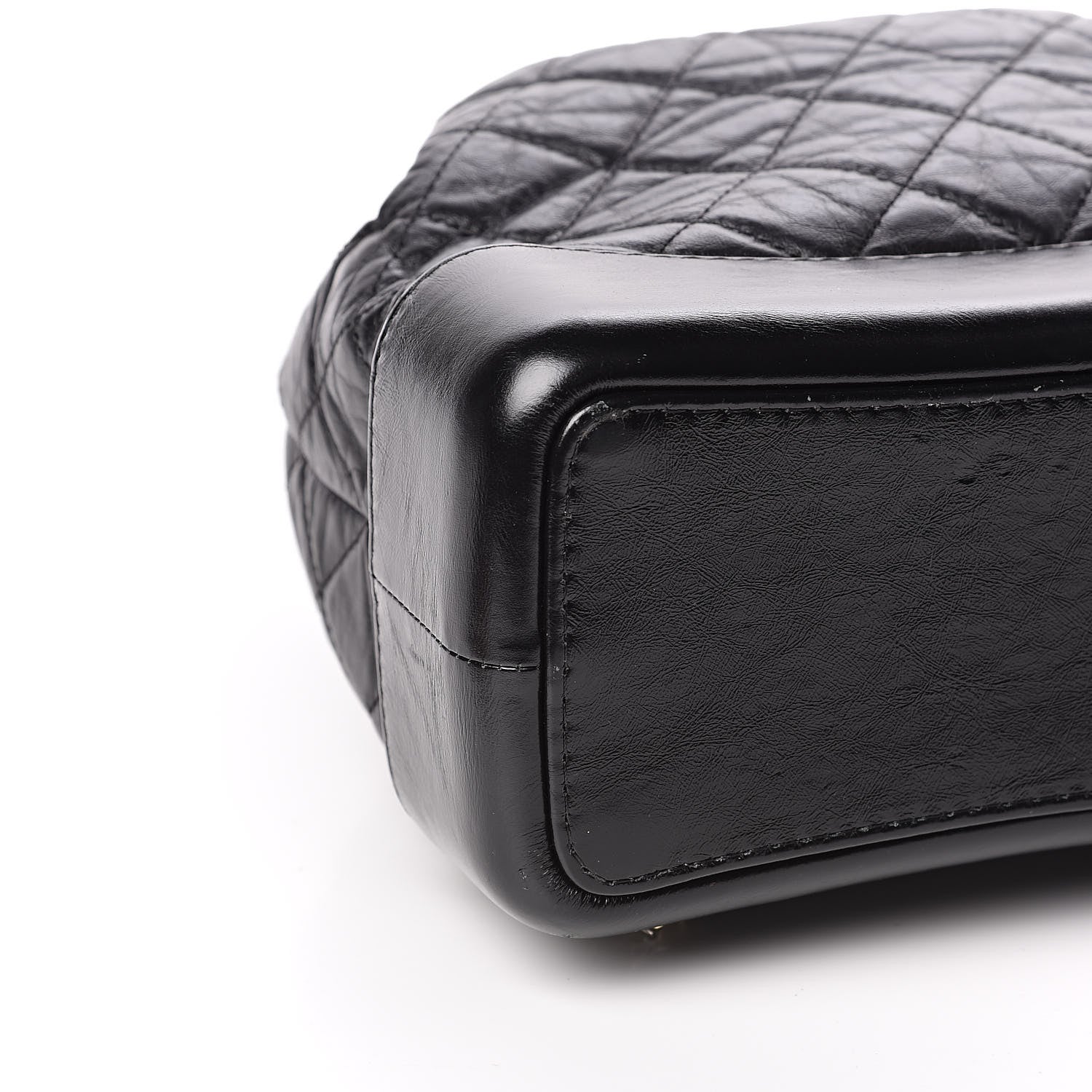 Chanel Aged Calfskin Quilted Gabrielle Backpack Black 8 of 10