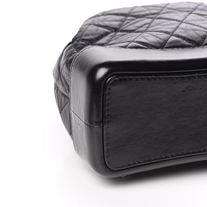 Chanel Aged Calfskin Quilted Gabrielle Backpack Black 8 of 10