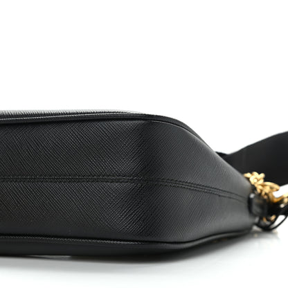 Prada Saffiano Lux Re-Edition 2005 Shoulder Bag Black 10 of 13