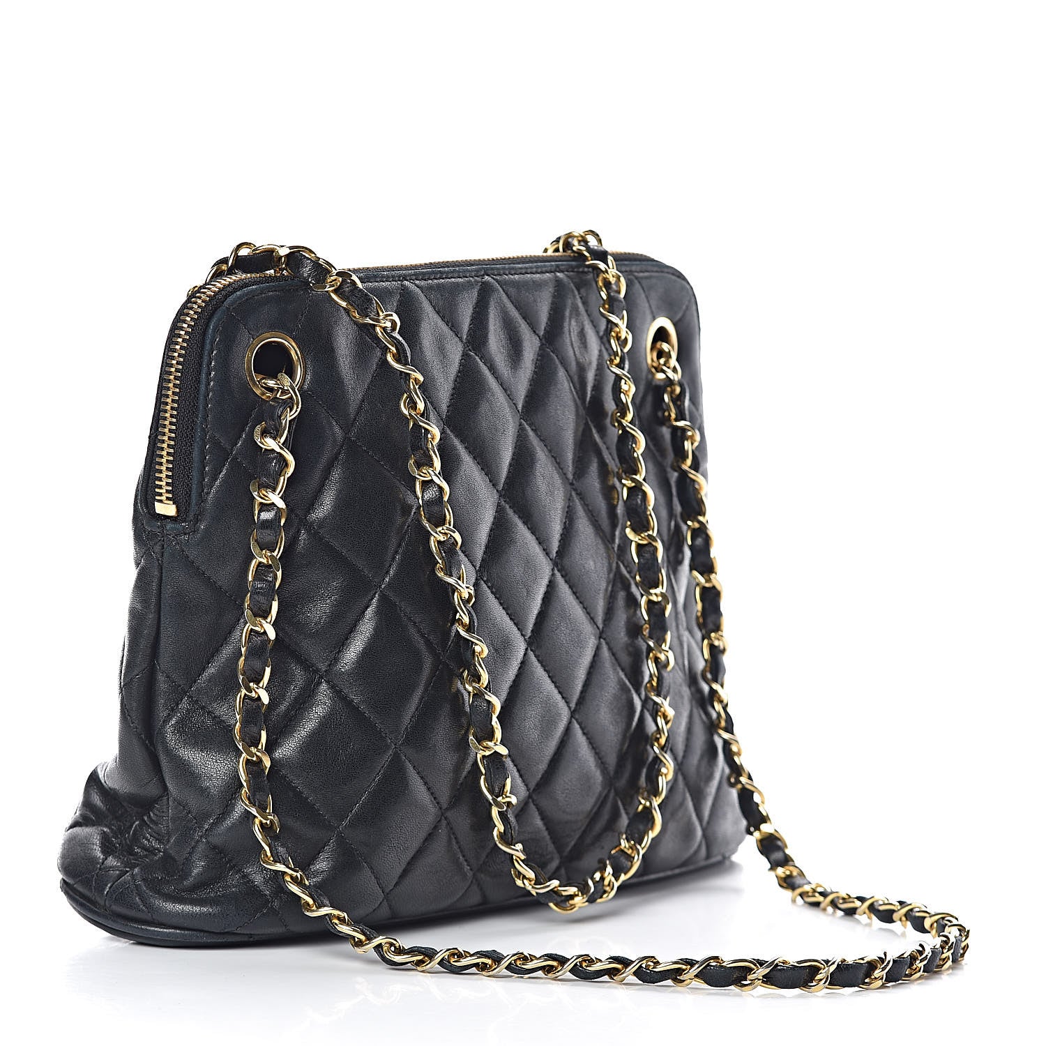 Chanel Lambskin Quilted Shoulder Bag Black 3 of 12