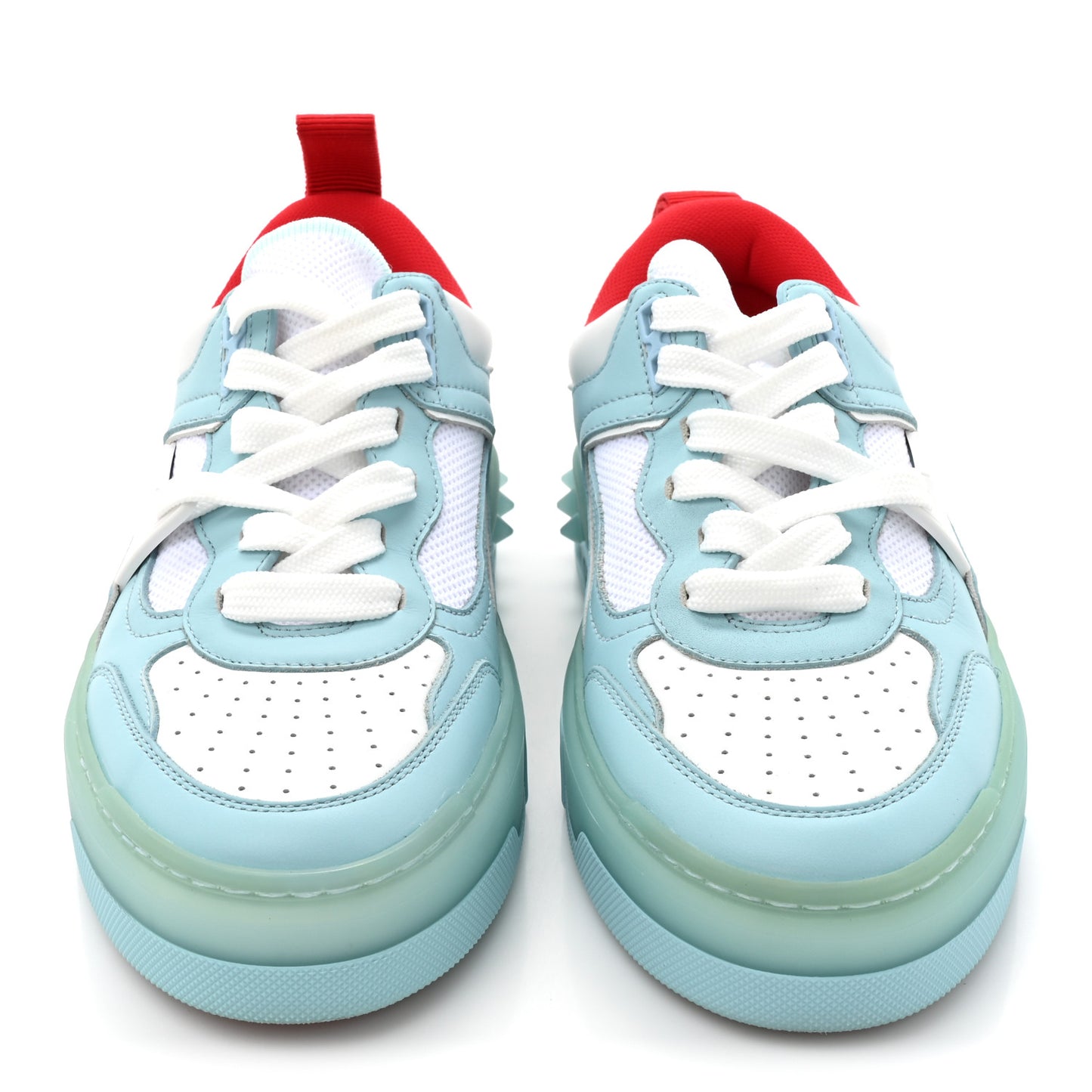 Calfskin Spike Astroloubi Donna Low Top Sneaker 36 Mineral White