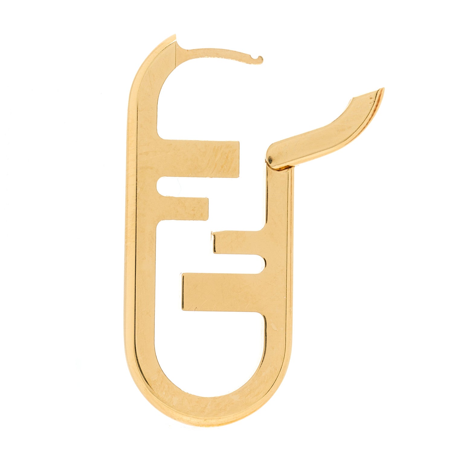 Fendi Metal FF O'Lock Single Earring Gold 3 of 6