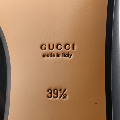 Gucci Calfskin Womens Jordaan Loafers 39.5 Black 6 of 7