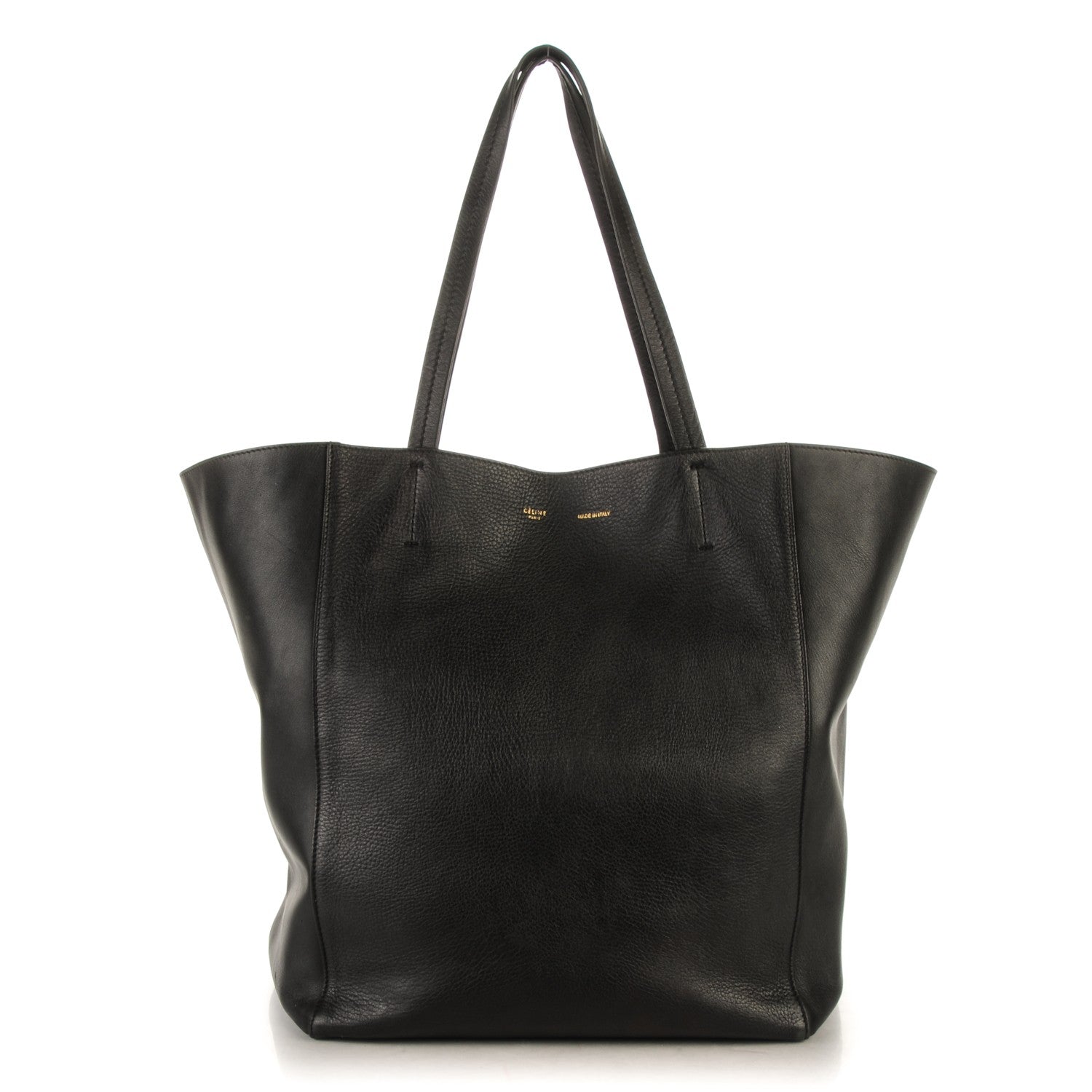 Celine Soft Grained Calfskin Medium Horizontal Cabas Phantom Black 1 of 10