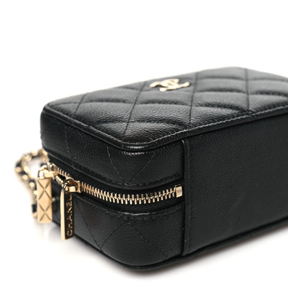 Chanel Caviar Quilted Small Top Handle Vanity Case Black 10 of 11