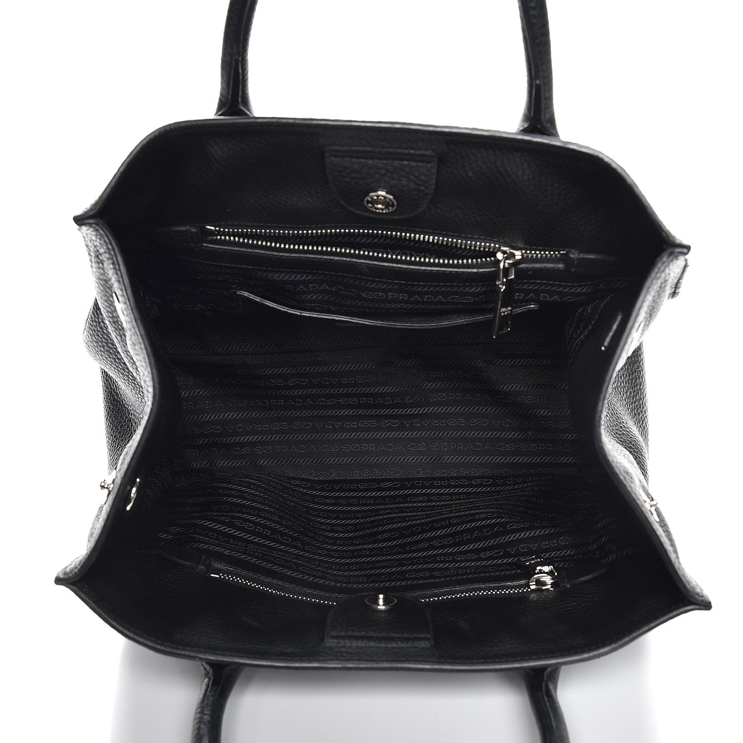 Vitello Daino Tote Nero Black