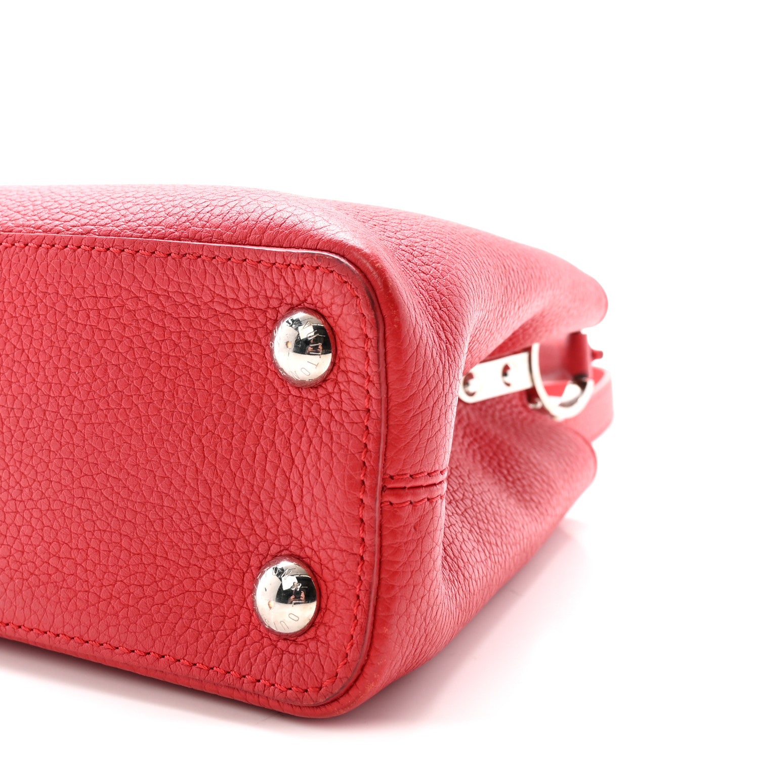 Louis Vuitton Taurillon Capucines BB Rubis 9 of 9