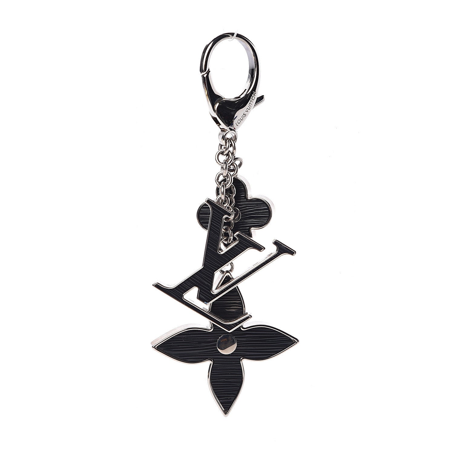 Louis Vuitton Fleur d'Epi Bag Charm Black 1 of 2