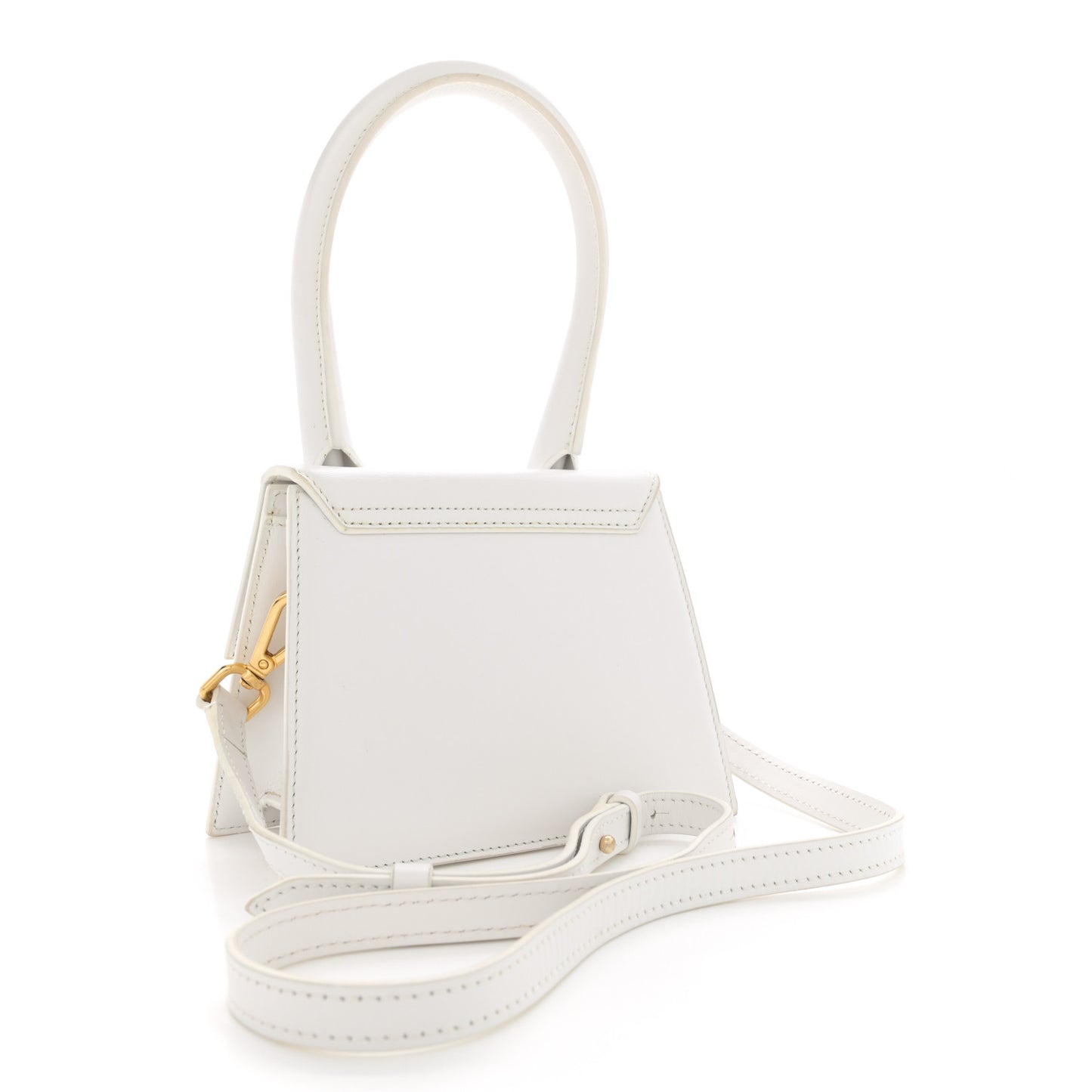 Smooth Calfskin Le Chiquito Moyen White