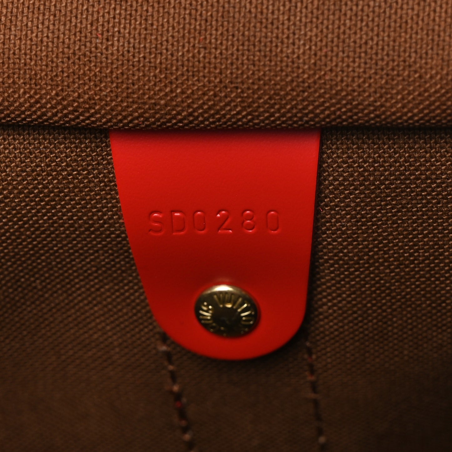 Calfskin Monogram Keepall Bandouliere 50 Coquelicot