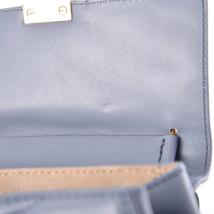 Chloe Calfskin Quilted Mini Drew Bijou Shoulder Bag Washed Blue 7 of 10