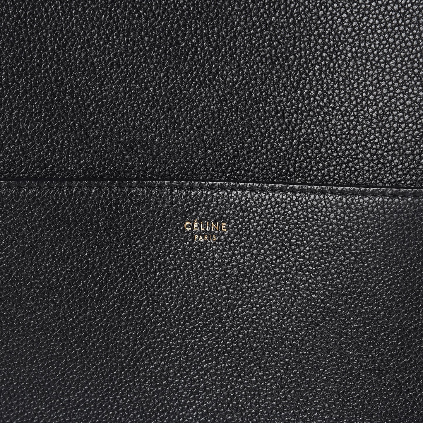 Soft Grained Calfskin Sangle Bucket Bag Black