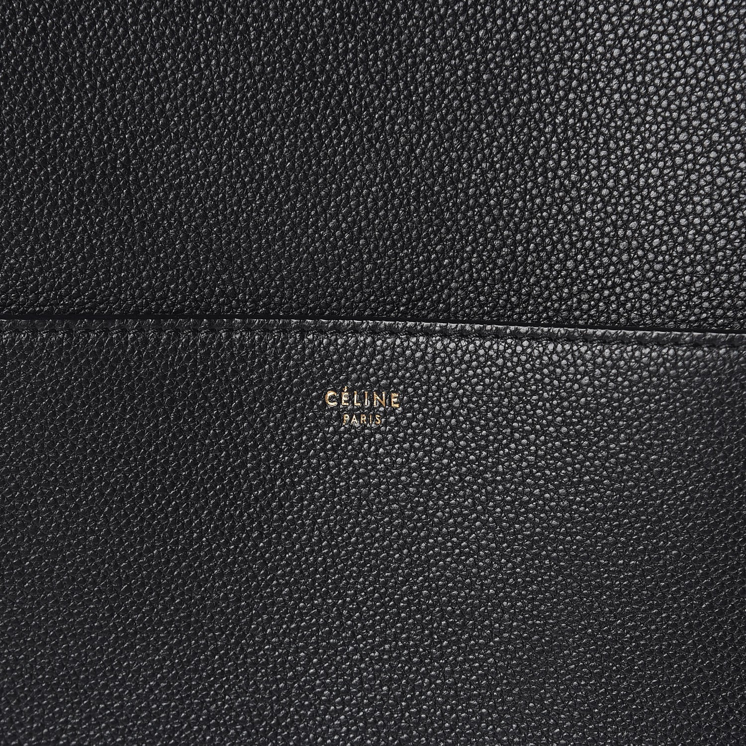 Celine Soft Grained Calfskin Sangle Bucket Bag Black 6 of 8