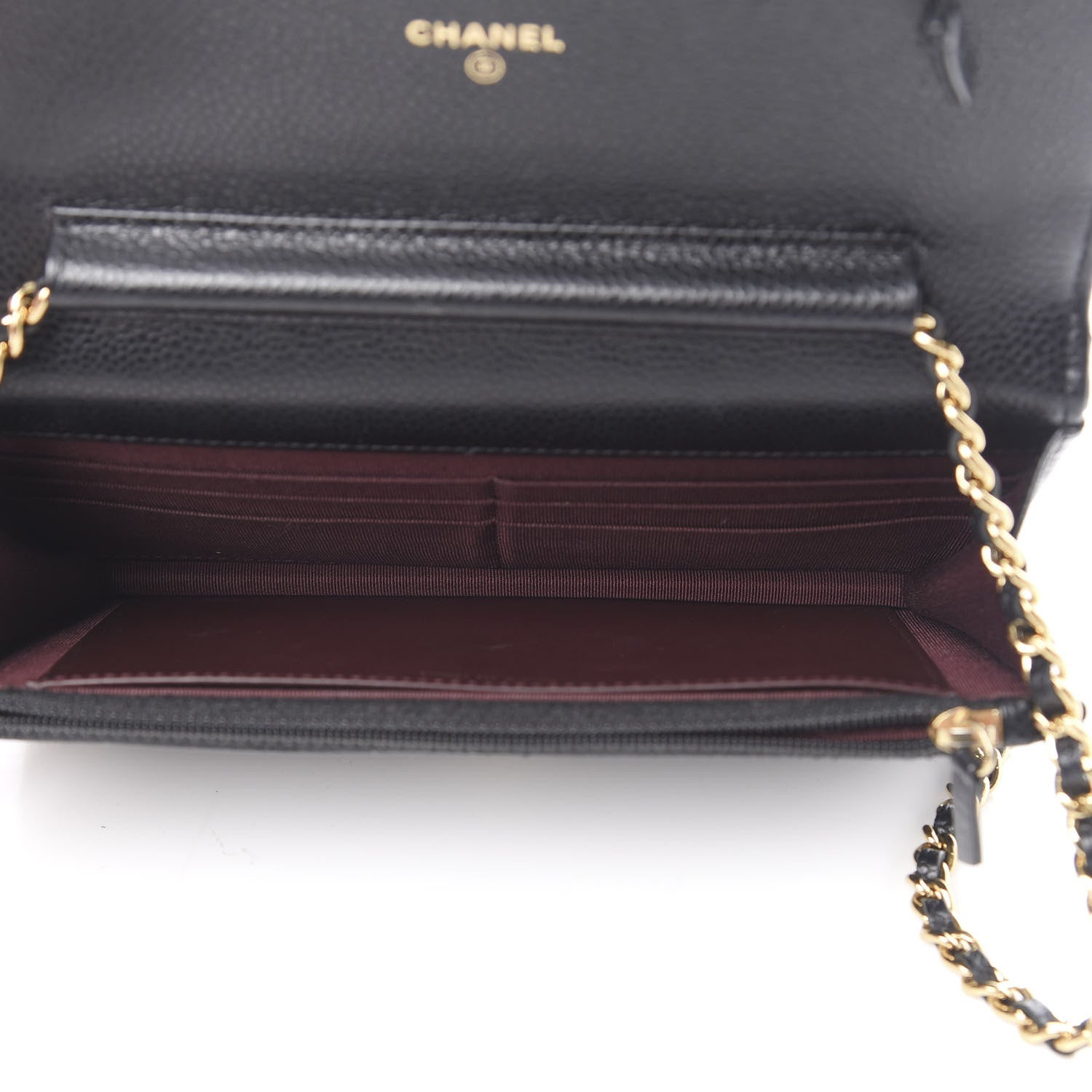Chanel Caviar Quilted Wallet On Chain WOC Black 4 of 11