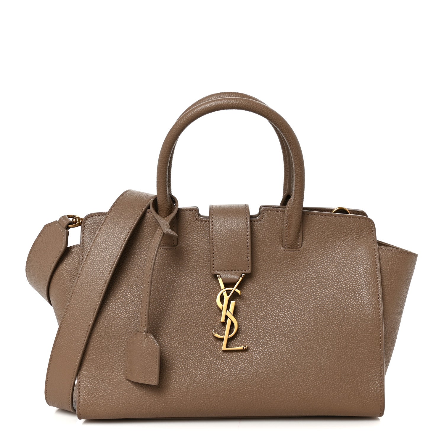 Saint Laurent Calfskin Baby Monogram Downtown Cabas Beige 1 of 10
