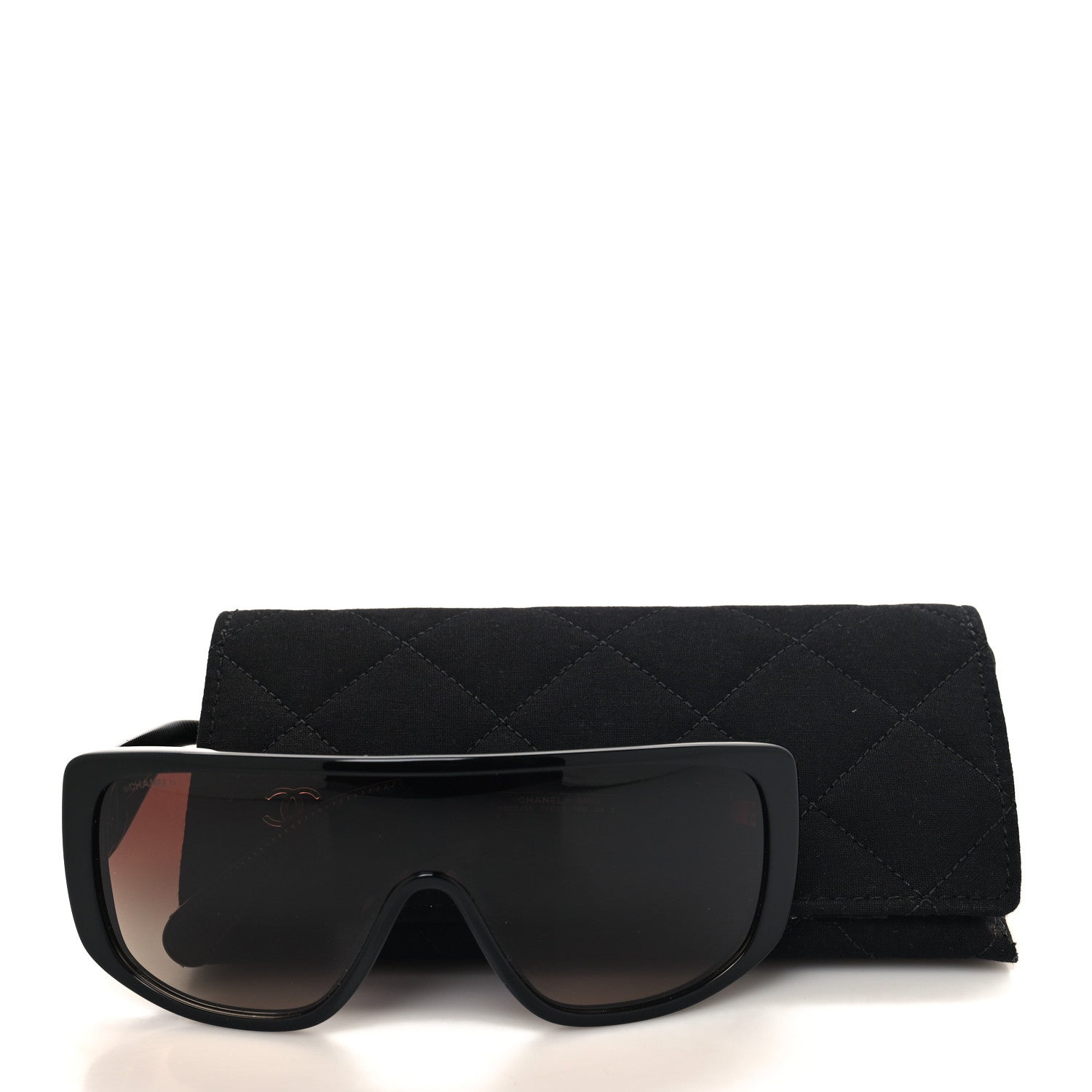Chanel Acetate Shield Sunglasses 5495 Black 7 of 7
