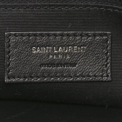 Saint Laurent Crinkled Calfskin Matelasse Monogram Medium Niki Chain Satchel Black 6 of 10