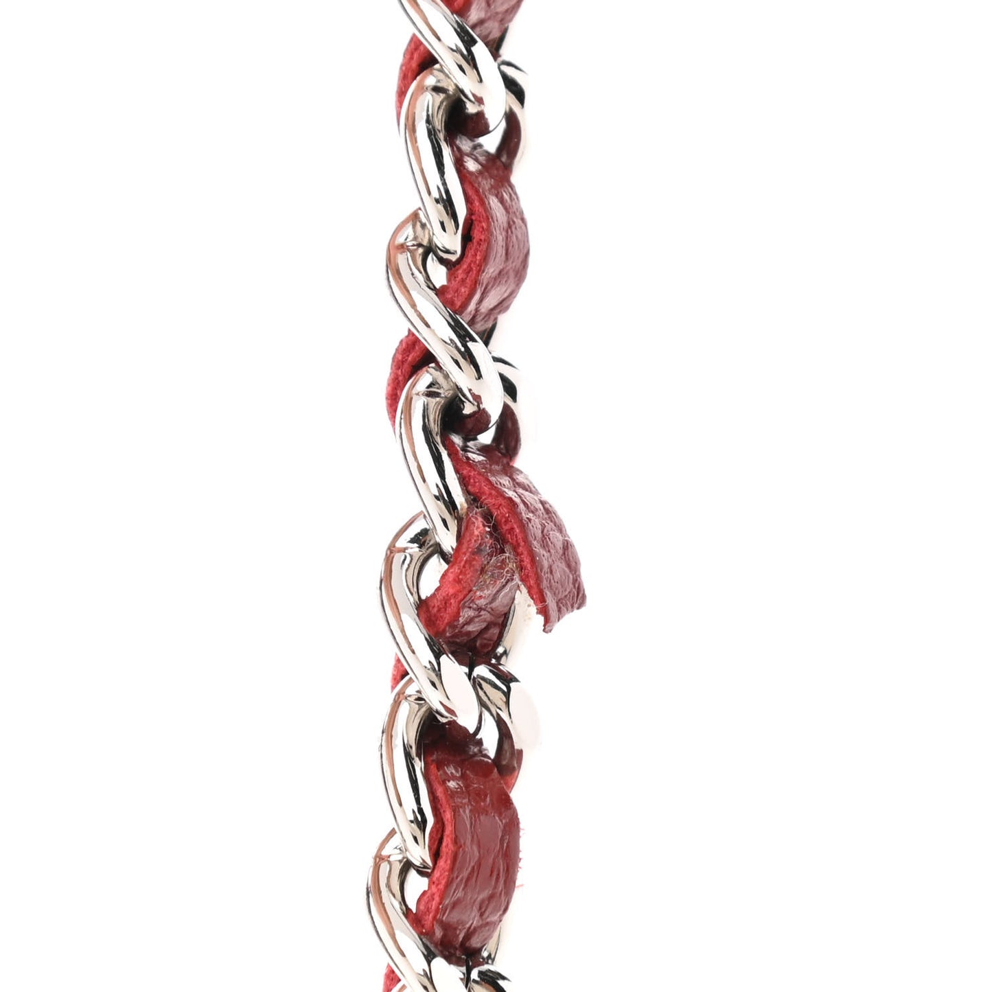 Caviar Quilted Wallet on Chain WOC Burgundy
