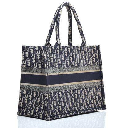 Christian Dior Oblique Medium Book Tote Blue Multicolor 3 of 9