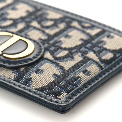 Christian Dior Oblique Calfskin Card Holder Black 7 of 7