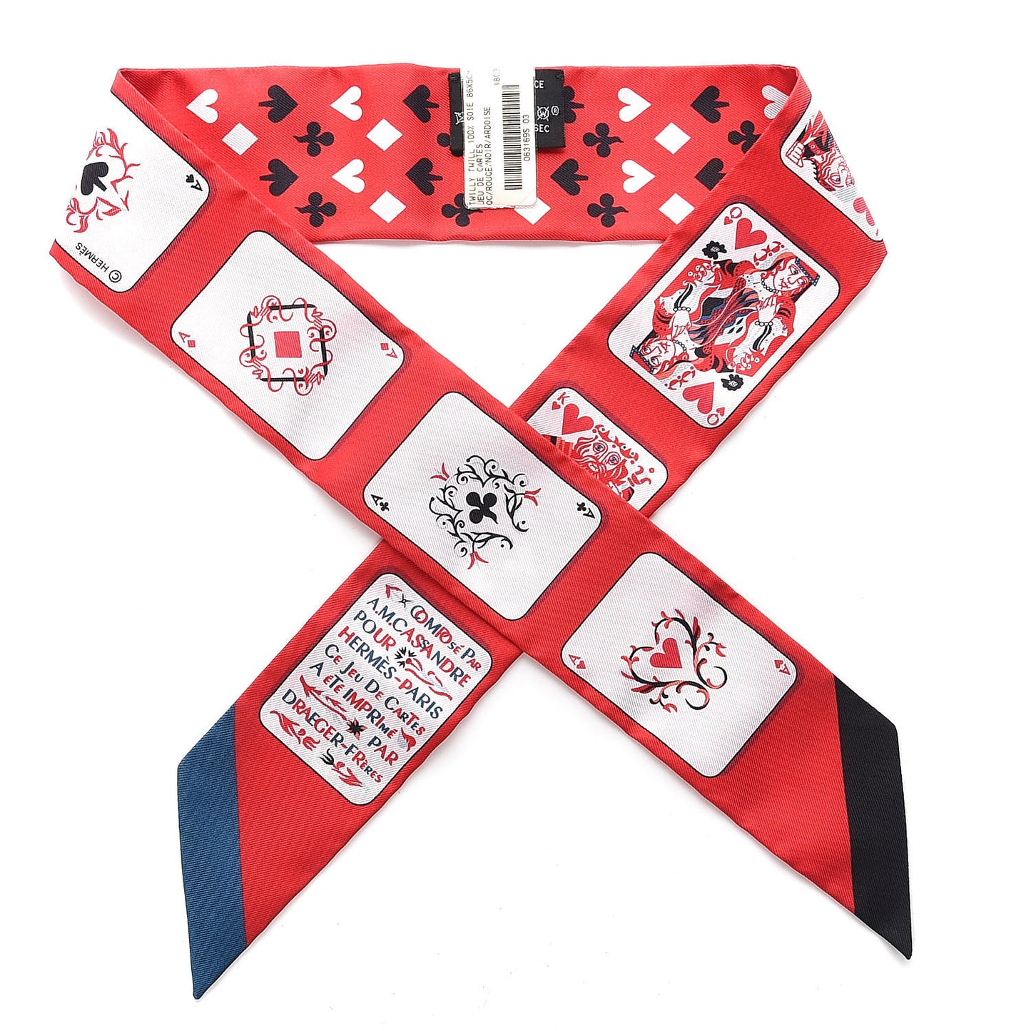 Silk Jeu de Cartes Twilly Rouge Noir Ardoise