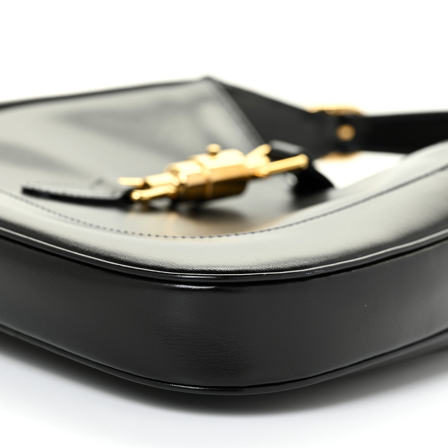 Boarded Dyana Lux Calfskin Small Jackie 1961 Hobo Black
