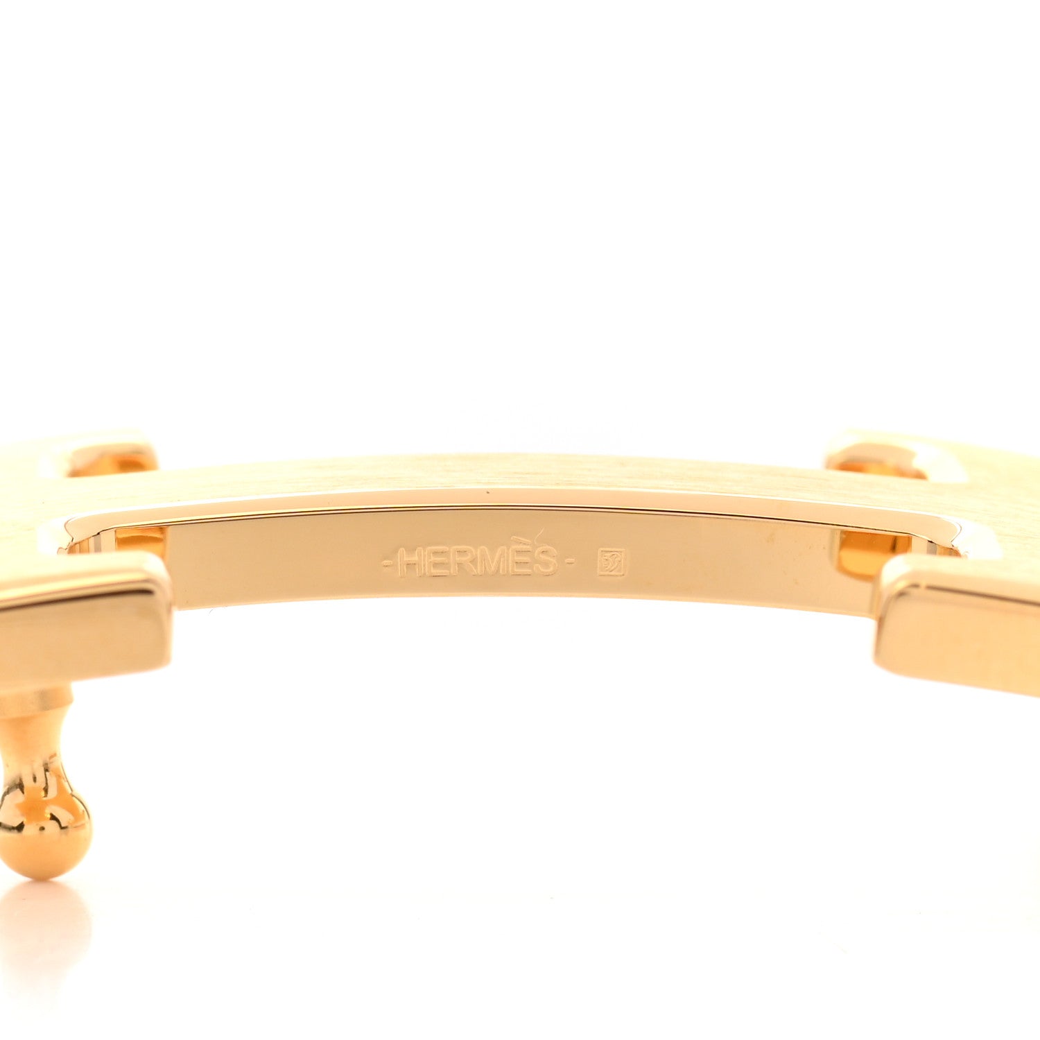 Hermes Polished 32mm H Belt Buckle Gold 4 of 4