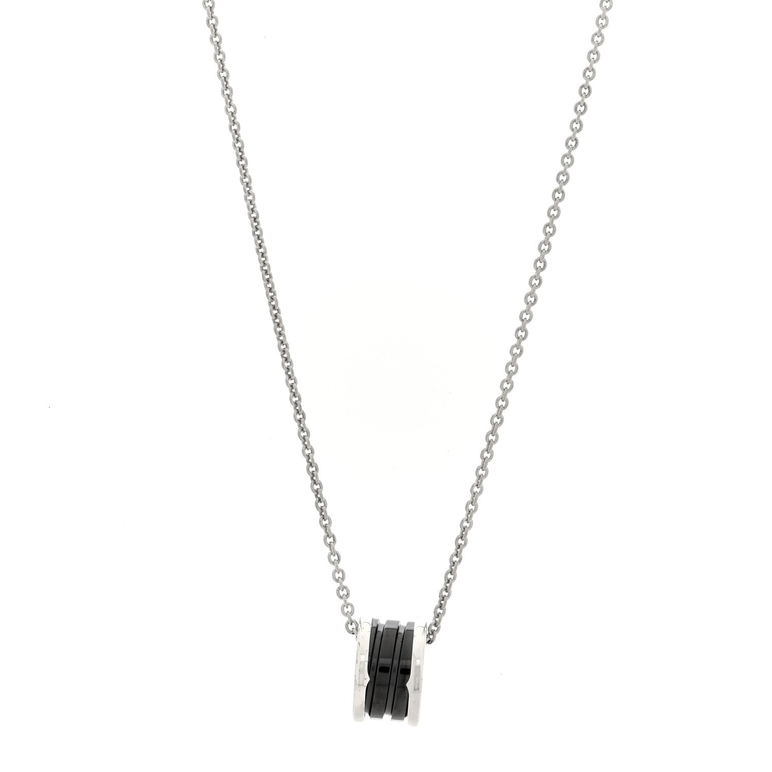 Bulgari Sterling Silver Ceramic Save The Children Pendant Necklace 1 of 5