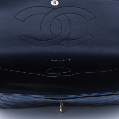 Chanel Caviar Quilted Maxi Double Flap Navy Blue 4 of 5