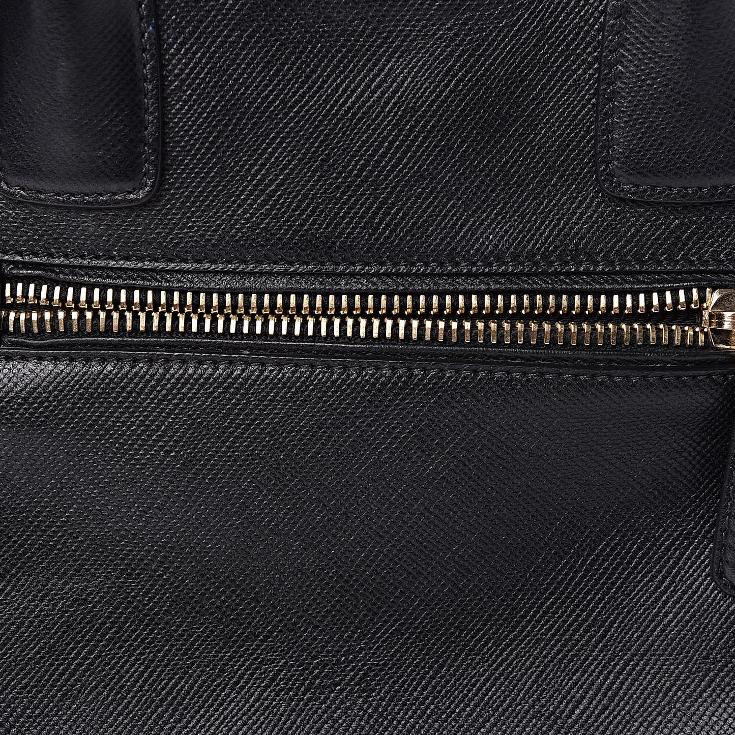 Saffiano Cuir Open Promenade Tote Black
