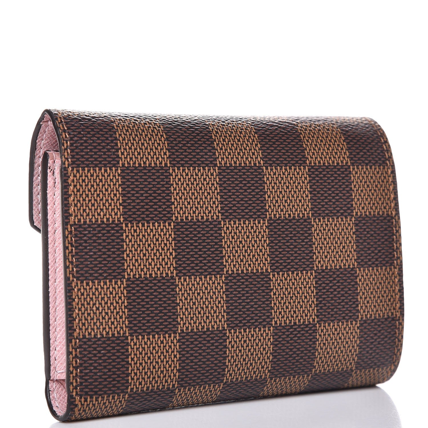 Louis Vuitton Damier Ebene Victorine Wallet Rose Ballerine 3 of 8