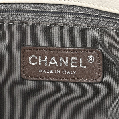 Chanel Soft Caviar Quilted CC Timeless Tote White 7 of 12