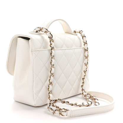 Chanel Caviar Quilted Medium Business Affinity Flap White 3 of 10