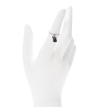 Hermes 18K White Gold Diamond Kelly Clochette Ring 50 5.25 2 of 6