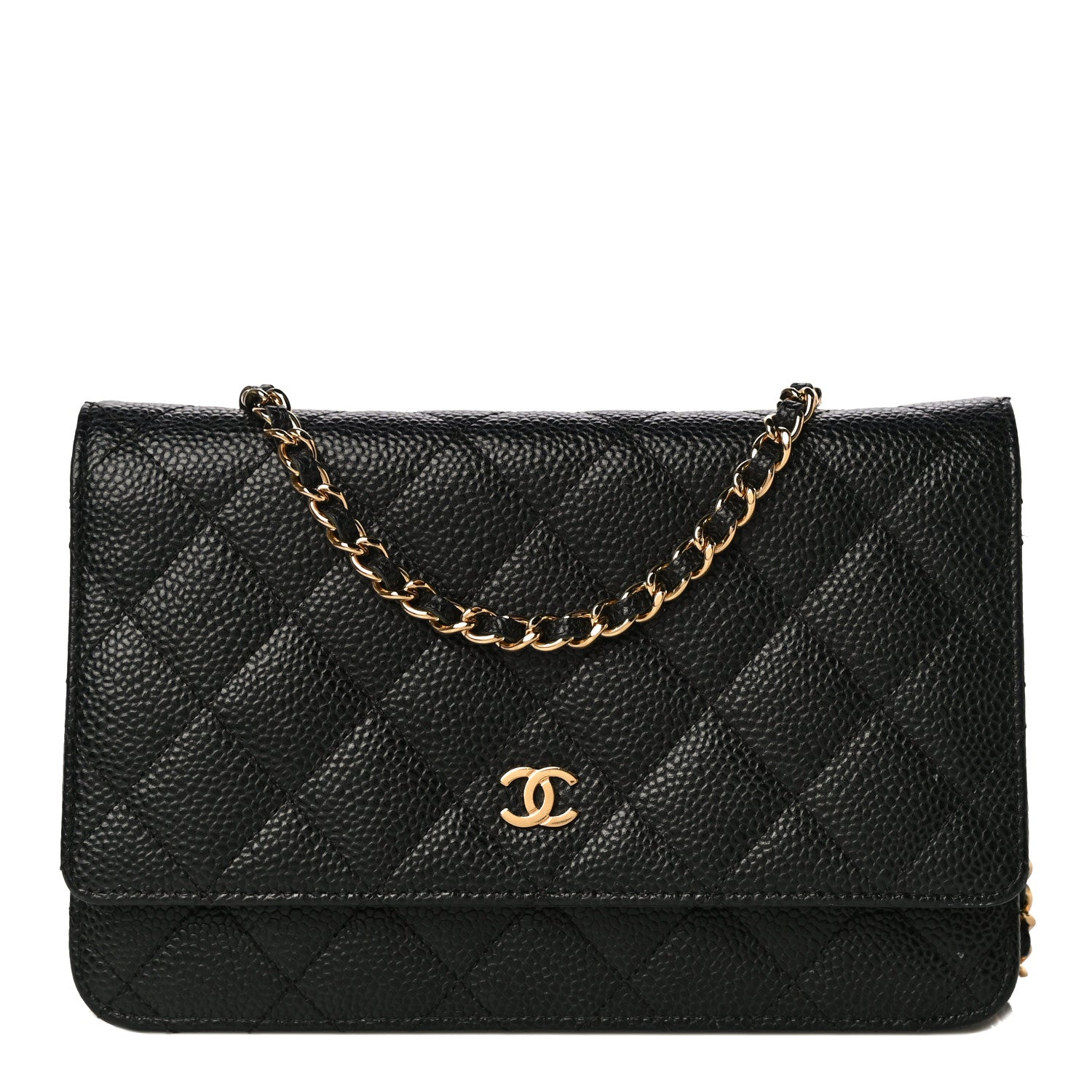 Chanel Caviar Quilted Wallet On Chain WOC Black 1 of 13