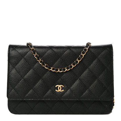 Chanel Caviar Quilted Wallet On Chain WOC Black 1 of 13