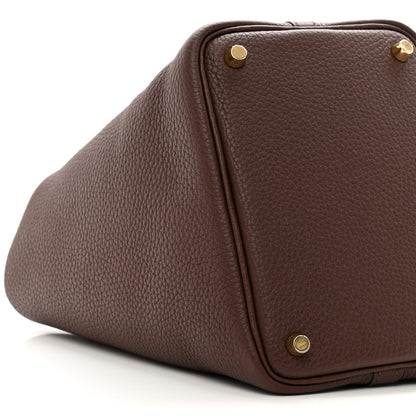 Hermes Taurillon Clemence Picotin Lock 18 PM Havane 9 of 11