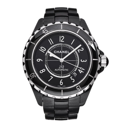 Chanel Stainless Steel Ceramic 41mm J12 Automatic Watch Black 1 of 6
